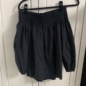 Theory off the shoulder black top